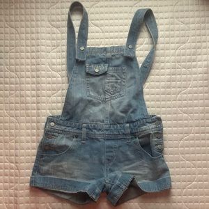 Denim Short Overalls